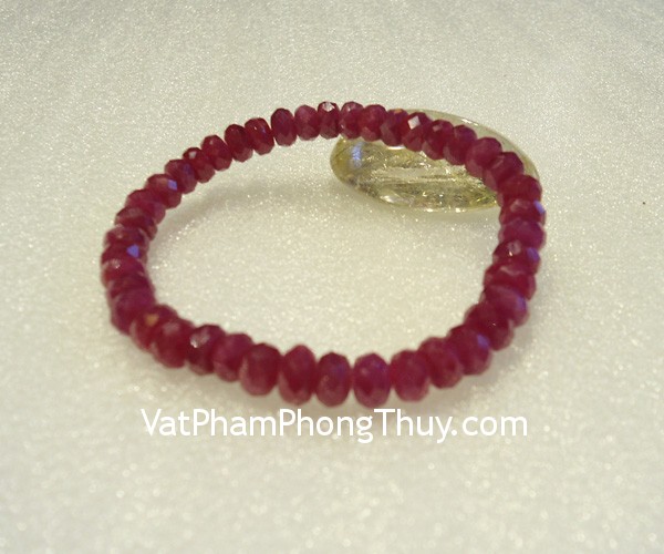 vong tay ruby s879 18600k Chuỗi Vòng tay đá quý Ruby đỏ phong thủy biểu tượng hạnh phúc S879 18600