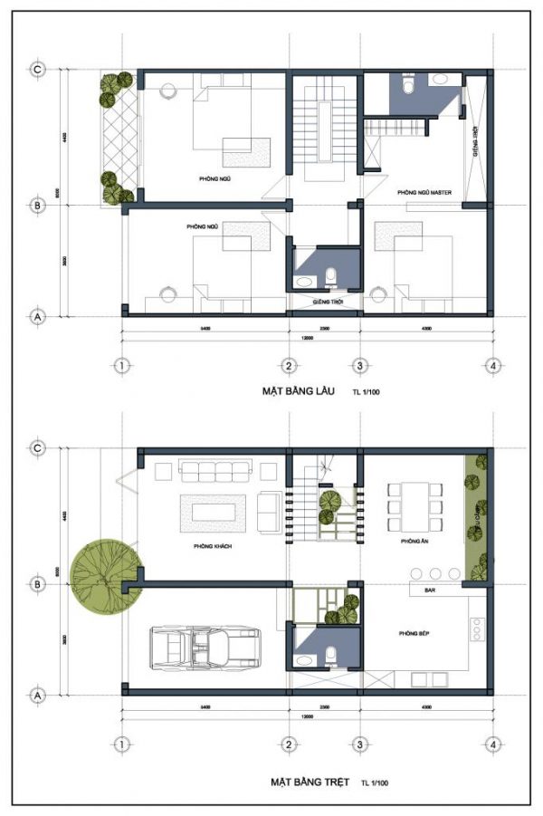 thiet ke nha pho hien dai 8x12m dep noi bat 2 600x901 Thiết kế nhà phố hiện đại 8x12m đẹp nổi bật