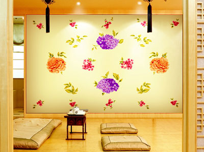 1 Vẽ hoa trên tường nhà: Xu hướng trang trí tường nhà hot nhất năm 2016