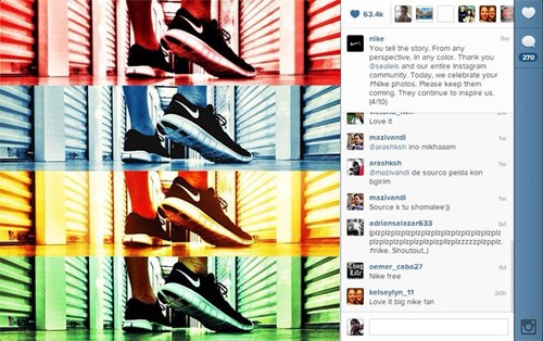 nike on instagram Nên nhớ 3 bài học quảng cáo mạng xã hội từ Nike