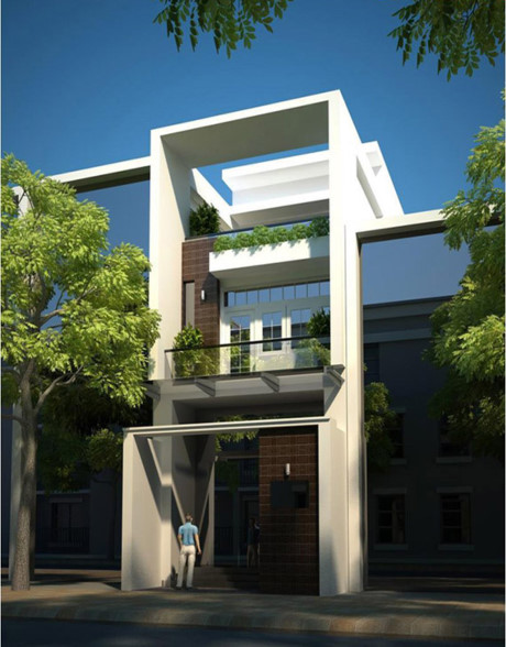4 139585 Điểm danh những mẫu nhà 2 tầng đẹp hiện đại thích hợp cho nhà phố
