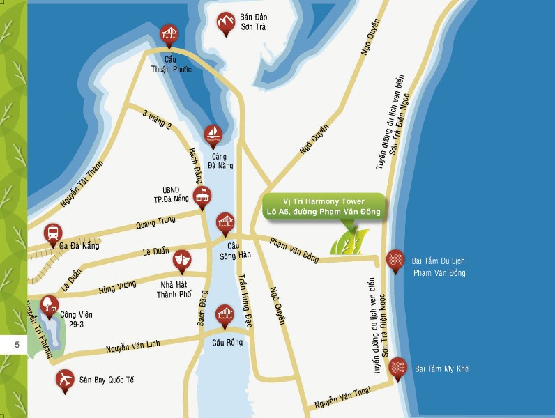 map Tổng quan và quy mô khu phức hợp Harmony Tower