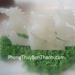 Tượng Tam Mã Thanh Ngọc trung quốc hoạnh phát tài lộc N047 1